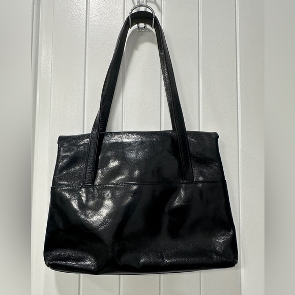 Vintage Pistore Italian Chic Black Woven Leather Shoulder Bag - Picture 4 of 13